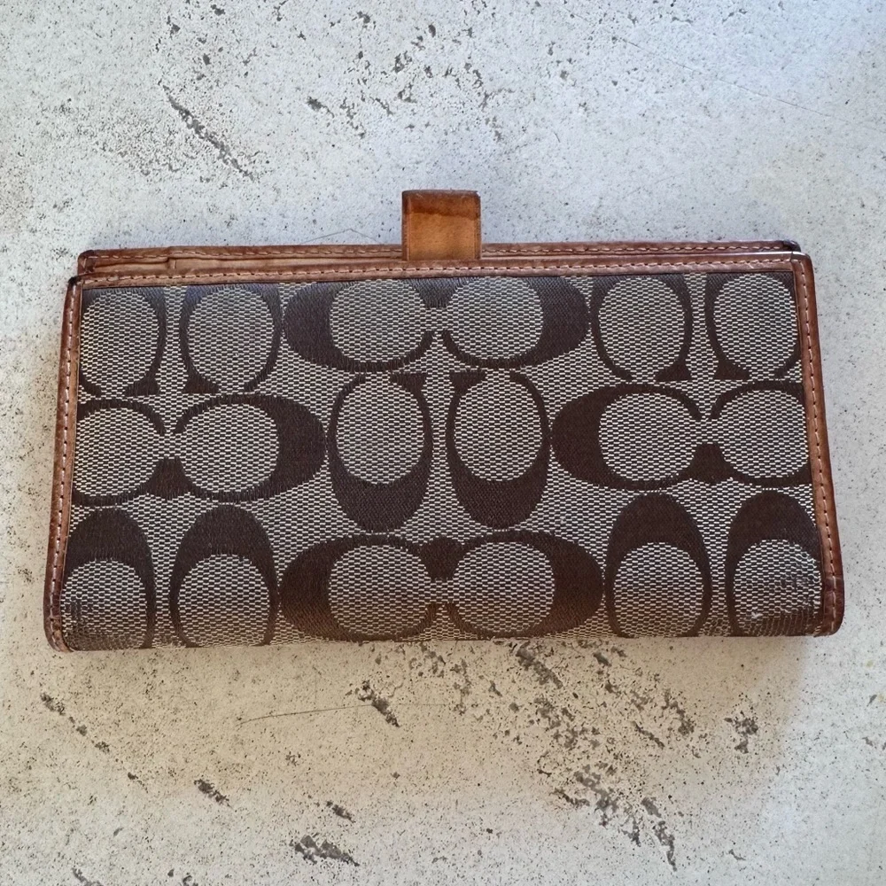 Vintage Coach Signature Monogram Wallet
